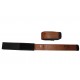 Leather look velcro ski ties / ski straps