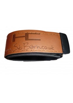 Leather look velcro ski ties / ski straps