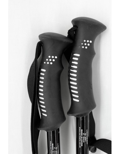 PAIR of Ultra Light Brand New Ski Poles - NORTH STIX- WHITE & BLACK - 105cm